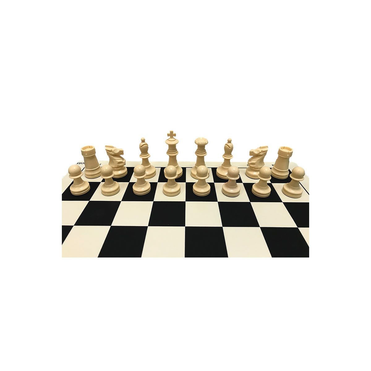 Pieza de ajedrez conjunto completo de plástico-King Size 10cm-Nuevo 